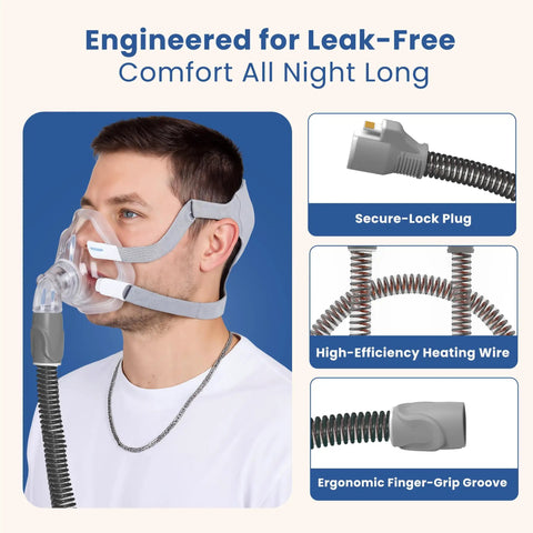 Person using Series 11 Tubing Replacement Hose With No Leak Design, featuring secure-lock plug and ergonomic finger-grip groove.