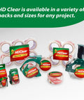 Heavy Duty Clear Packing Tape For Boxes And Moving Jobs, Super Sticky, various packaging sizes with dispenser