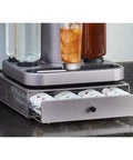 Cocktail Capsule Drawer for Bartesian, Holds 36 Pods With Smooth Glide Rolling Drawer, Silver Countertop Bar Organizer