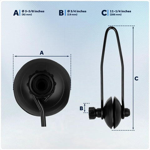Universal Outboard Motor Flusher Kit With Black PVC Marine Grade Round Muffs And Coated Steel Bracket Garden Hose Connector And Quick Connect Adapter For Easy Flushing Of Salt Water Sand Sediment