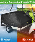Heavy Duty Waterproof Golf Cart Seat Cover Universal Fit For Yamaha EZGO Club Car 2 Plus 2 Seats Rainproof Dustproof 600D