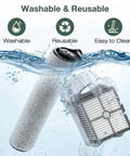 All In One 2 Pack Brush Rollers And 4 Pack HEPA Filters For iFloor 3 And Floor One S3 Cordless Vacuum Cleaner underwater view