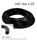 Charcoal Screen Repair Kit For 36 By 84 Inch Windows And Doors With Spline Tool And 0.140 Inch Spline coil, close-up view