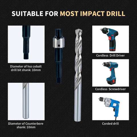 Beefy Heavy Duty Three Eighths By Sixteen SAE Thread Repair Kit with tools suitable for impact drills.