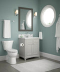 Bathroom featuring Single Post Toilet Paper Holder In Polished Chrome For Wall Mount Easy Install Durable Zinc Construction.