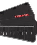 Open Nine Tool Wrench Roll Organizer for Stubby Wrenches from One Quarter to Three Quarters Inch Durable Pouch