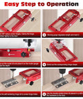 Door Hinge Template Kit For Router Aluminum Alloy Mortise Jig Fits Door Hinges From 2.5 To 5 Inches instructions