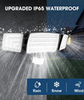 LED Security Lights With Motion Sensor Outdoor Flood Light 32W, 3200 Lumens, 192 LEDs in rain with IP65 Waterproof feature