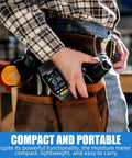 All In One Wood Moisture Meter And Digital Water Tester With Backlit LCD Display, Auto Alarm, Low Battery Indicator, Calibration And Hold Button For Wood Firewood Lumber And Floors, Measures Humidity And Temperature And Helps Detect Mold, portable in tool belt