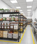 4-Tier Heavy Duty Wire Shelving Unit For Warehouse And Supermarket With Double Capacity And Space Saving Design Industrial Steel Shelving