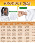 Beekeeping Starter Kit 30 Pcs With Bees Suit Gloves Hive Boxes includes size chart and features like detachable hat