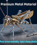 Cricket 3D Metal Puzzle Kit With 160 Pieces, Mechanical Screw Assembly, Level 3 Of 5, About 3 Hours Build, No Glue Needed, Desktop Ornament, Cool Birthday Gift For Dad Or Husband, metal cricket model