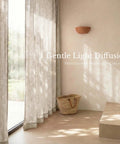Rich Natural Linen Blend Farmhouse Curtains, 52 By 90 Inches, Two Panels, Rod Pocket And Back Tab Privacy With Light Filtering