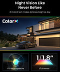 Top Shelf 2K Wireless Outdoor Security Camera Equipped With Badass Solar Power And Massive Battery Reserve Plus 10 Second Pre Recording For Legit Motion Triggers And Slick Night Vision Clarity showcasing home exterior with high-tech night vision.