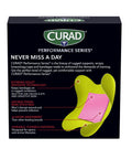 Tough As Nails Antibacterial Bandages For Elbows And Knees 3X3 Inch packaging showing features like antibacterial and absorbency.