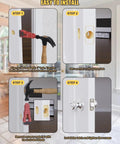 Pro Grade Door Latch Mortise Tool Kit For One Three Eighths And One Three Quarters Inch Wooden Doors installation steps