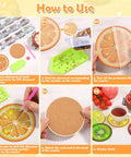 Steps for using Diamond Art Coaster Kit With Holder, 12 Piece DIY Diamond Dot Coasters For Adults And Newbies, Includes Cork Bases.