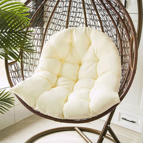 Comfy Hammock Swing Chair Cushion For Indoor And Outdoor Use, Hanging Basket Seat Pillow And Soft Egg Chair Back Cushions