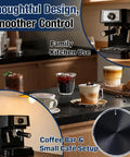 Premium Aluminum Knob Replacement For Stilosa EC260BK Espresso Machine, Easy Turn Dial, Smooth Mode Selection, Durable Black Alloy Exterior, Direct Replacement For Precise Controls And Reliable Brewing on black espresso machine