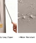 Premium 6 To 9 Foot Patio Umbrella Cover With Waterproof Oxford Fabric Zipper And Rod Durable Double Stitched Edges