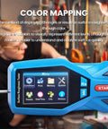 On The Go Handheld Surface Roughness Meter With Color Mapping And Pro Grade Portable Profilometer showing color display
