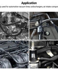 Go-To Heavy Duty Silicone Vacuum Tubing Kit Black 5 Ft 130 PSI Max 4 Piece Set With 4mm 6mm 8mm and 12.7mm hoses in engine applications