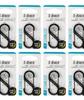 SBiner Stainless Steel Dual Carabiner Clip Set For Camping And Hiking Gear Multi Purpose Key Holder And Gear Organizer