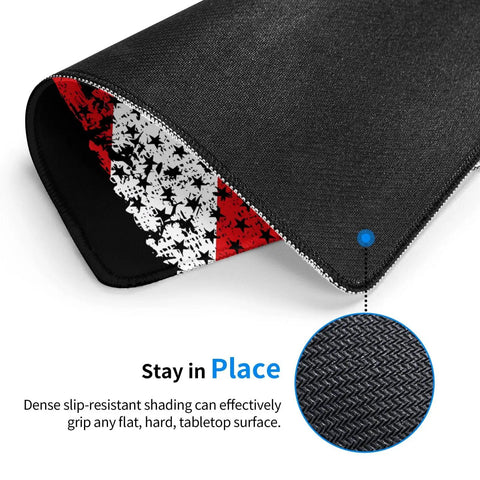 Vintage Scuba Dive Flag Mouse Pad with non slip rubber base and smooth cloth surface for laptops and desktop setups.