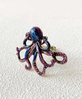 Dope Hand Painted Octopus Cabinet Knobs Set Of 2 For Cabinets Drawers Closets And Doors With Mounting Screws Ocean Spirit