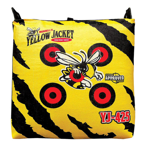 Yellow Jacket Archery Target Bag Portable With Dual Sides And Ten Bullseyes, Easy Carry Handle for backyard practice