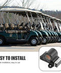 Golf carts with inductive throttle sensor assembly, easy installation, boosts acceleration, durable metal and plastic build