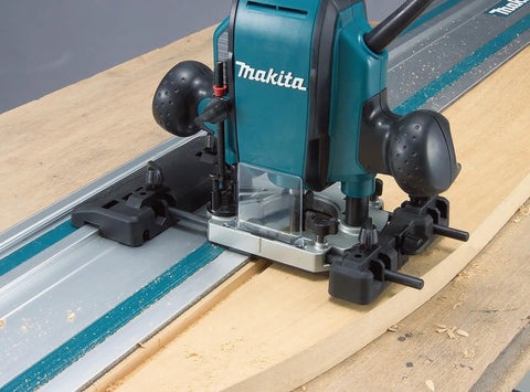 Router on 55 Inch Guide Rail for Plunge Saws and Routers, Delivers Smooth, Dead On Straight or Bevel Cuts, Great for Ripping Sheet Materials
