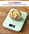 Reliable 5000 G Digital Kitchen Scale With 1 G Precision, Tare Function, And Multi Unit Readouts Including Oz, Lb Oz, Fl Oz, G, And Ml, Big Easy To Read Display For Quick Everyday Cooking Prep, large platform with bowl