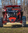 Beefy Heavy Duty Boxed Rear Radius Arms for Can Am Maverick X3 72 Inch Turbo X RC X MR X RS Max Models Lower Two Rods Only Black Finish With Reinforced Pivot Joints And Five Eighth Inch Heim Joints For Serious Strength on Can-Am Maverick X3