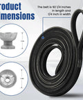 Dryer Motor Pulley And Dryer Drum Belt Replacement 8066184 341241 dimensions with belt and pulley for Whirlpool Maytag Kenmore