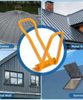 Heavy Duty Standing Seam Roofing Tool With Drip Edge Folding for metal roofs, domes, walls, sunroof, made from alloy steel with ergonomic handles.
