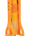 Folded Expandable Plastic Safety Gate Expand A Gate Yellow 38 Inch High 122 Inch Extended Width
