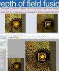 Bright Field And Dark Field Electron Metallographic Microscope With 25MP USB 3 Imaging Camera And Free Pro Grade Image Software For Precise Metallography Analysis screenshot showing depth of field fusion