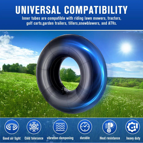 20x8-8 And 20x10-8 Inner Tubes For Riding Mowers, Lawn Tractors And Garden Carts, 8 Inch Rim Replacement With TR13 Straight Valve Stem