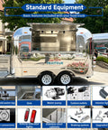 11 Foot Mirror Mobile Food Truck With Street Ready Kitchen Equipment And Catering Trailer For Sale Direct From Manufacturer Zero Middleman Markup A seamless kitchen trailer with stainless steel sink and water features.