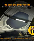 Underhood Work Light With 2600 Lumen Brightness And 5000mAh Rechargeable Battery installed on car hood with magnetic strip