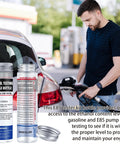 2 Pack Reusable E85 Ethanol Tester Kit With Wide Mouth Bottles shown with man filling gasoline in car