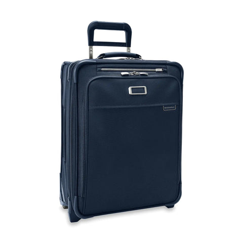 Navy 21 Inch Expandable Carry On Luggage With Wheels Softside 2 Wheel Roller Travel Bag For Men And Women Self Repairing Zipper