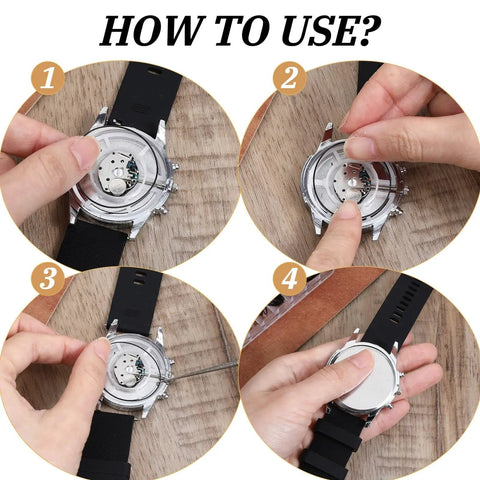 Step-by-step guide using 200 Pcs Watch Gasket Kit With Assorted O Rings For Back Case Repair 0.5 And 0.6mm 16-30mm Rubber Seals