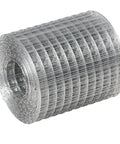 Sturdy Galvanized Hardware Cloth Wire Mesh Roll 4In X 20Ft Chicken Wire Fence For Garden Fencing Animal Barrier Poultry Coop And DIY Projects Welded Mesh Hot Dipped Rust Resistant Fine Mesh roll displayed horizontally