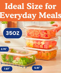 Non Toxic 35 Oz Glass Storage Containers With Lids For Plastic Free Meal Prep, Airtight Food Storage, Microwave And Freezer Safe, Borosilicate Glass