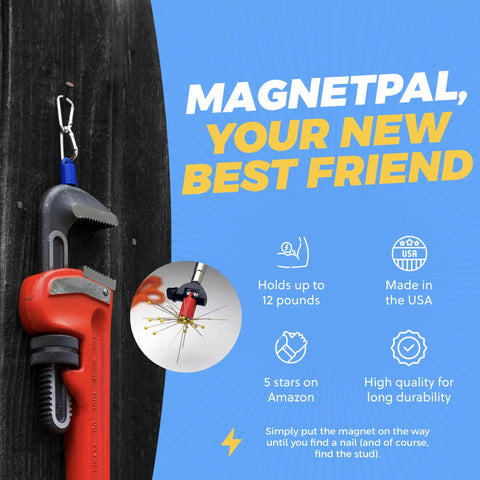 Ultra Strong Heavy Duty Neodymium Magnet With 12Lb Pull Anti Rust Indoor Outdoor Multi Use Tool Holder Magnetic Stud Finder Hide A Key Quick Release Keys Red Ideal For Garage Home Or Workshop