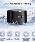 Heavy Duty Ultrasonic Retainer Cleaner Featuring 30 Watt Deep Clean Tech And Roomy Water Tank for jewelry and keys in water.