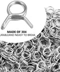 1/4 Inch Irrigation Hose Clamp For Leak Proof Watering, Easy Install, DIY Friendly Drip Irrigation Kit Connector, Durable 304 Stainless Steel Fits 4/7mm Hoses, Prevents Leaks Under Pressure, Garden Essential Clamp Pack Of 100