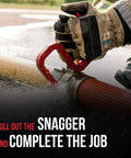 Snagger Tool For Firefighting Heavy Duty Rescue Multi Tool With Tungsten Carbide Glass Breaker All In One Spanner In Use